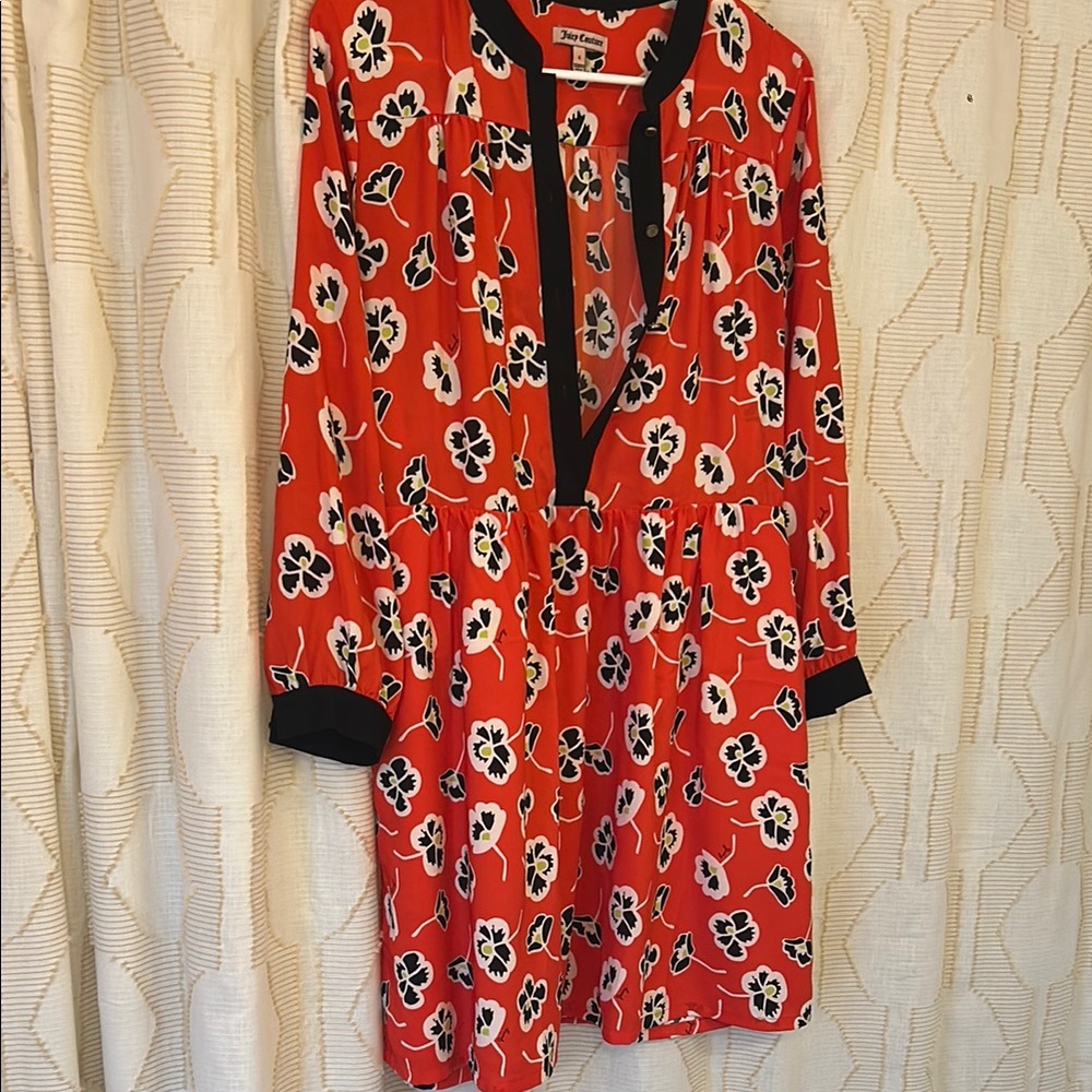 Diane von Furstenberg Red Floral Dress